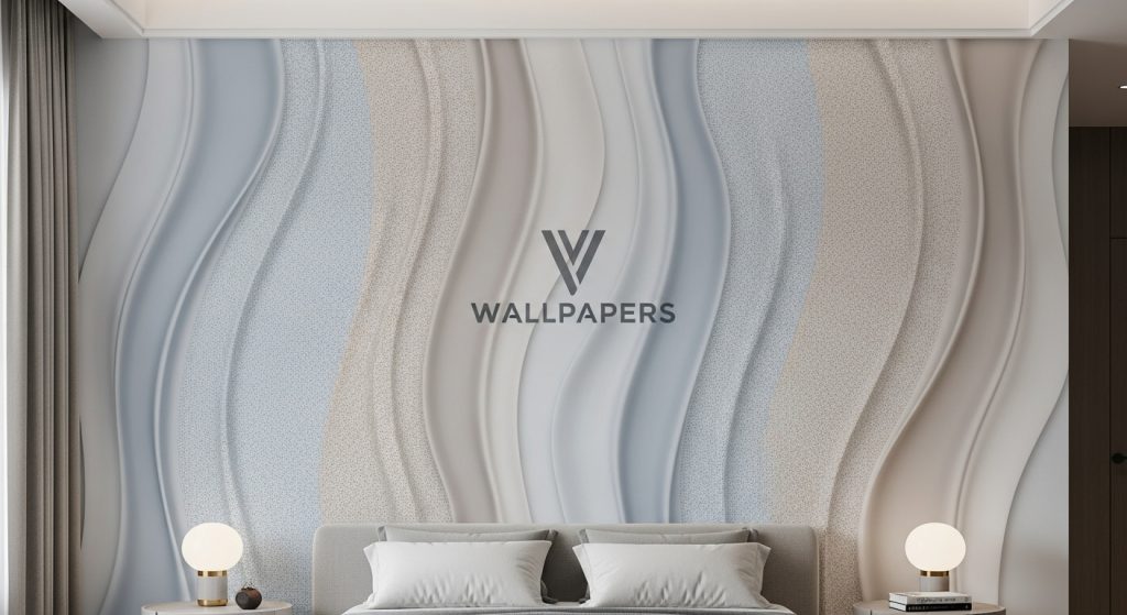 Texture liquid wallpaper designs for modern home interiors